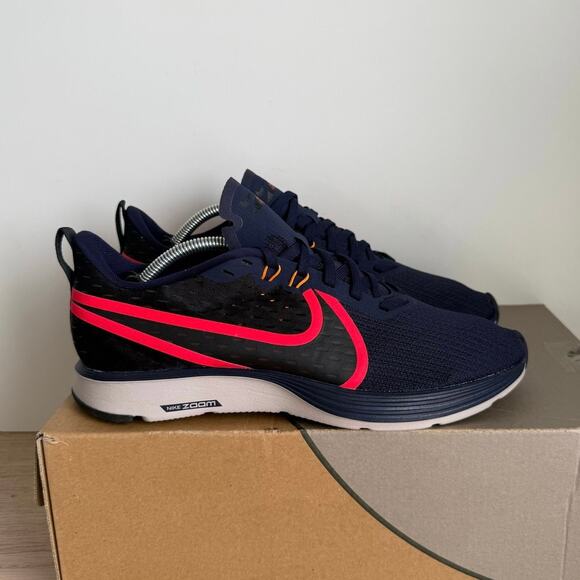Nike Zoom Strike 2 Navy Blue/White Women Running Sneakers - SZ 8.5 - Picture 2 of 9